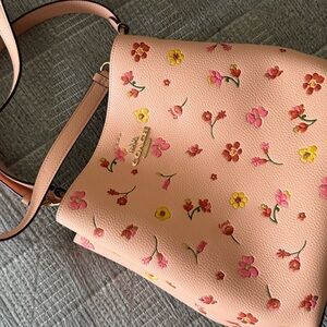 Coach floral purse/small tote